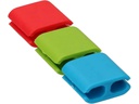 Max Hauri Kabel-Clip Hold 6 Stück, Grün. Rot, Blau