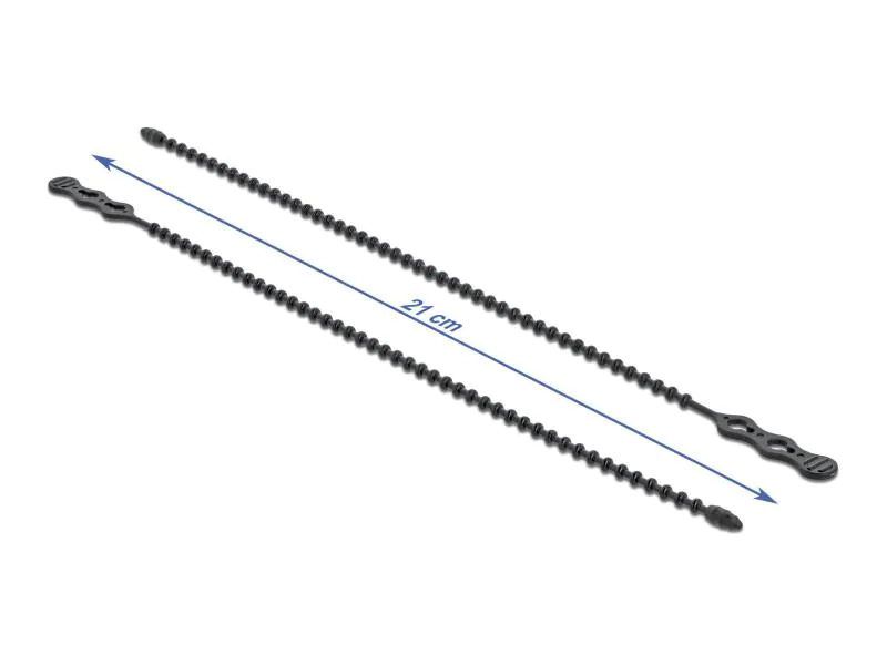 Delock Kabelbinder 210 x 4.5 mm Polyamid, Schwarz, 10 Stk.