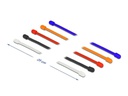 Delock Kabelbinder 250mm x 4mm Mehrfarbig, 10 Stück