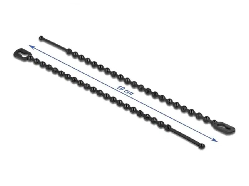 Delock Kabelbinder Schwarz 100 mm x 2.4 mm, 100 Stück