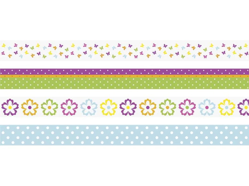 Heyda Washi Tape Blumen Mehrfarbig