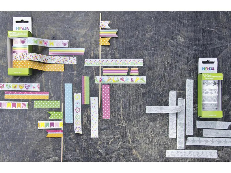 Heyda Washi Tape Blumen Mehrfarbig