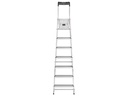Hailo Bockleiter L60, Alu, mit Arbeitsschale 7 Stufen