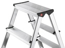 Hailo Doppelstufenleiter D60, Alu 7 Stufen