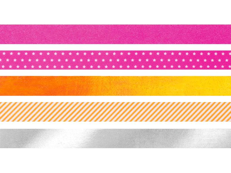 Heyda Washi Tape Neon Akzente Pink