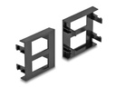 Delock Easy 45 Modulblende 2x Rechteck-Ausschnitt 5 Stück, Schwarz