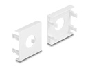 Delock Easy 45 Modulblende Loch-Ausschnitt Ø 19.2 mm 5 Stück, Weiss