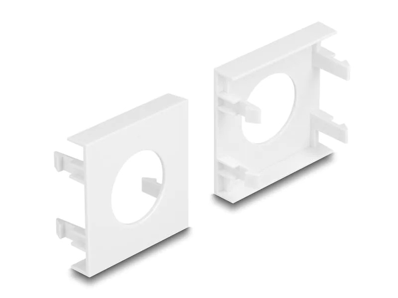 Delock Easy 45 Modulblende Loch-Ausschnitt Ø 24 mm 5 Stück, Weiss