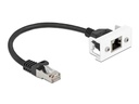 Delock Patchkabel für Easy 45 Modul Cat 6A, S/FTP, 0.25 m, Schwarz