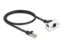 Delock Patchkabel für Easy 45 Modul Cat 6A, S/FTP, 0.5 m, Schwarz