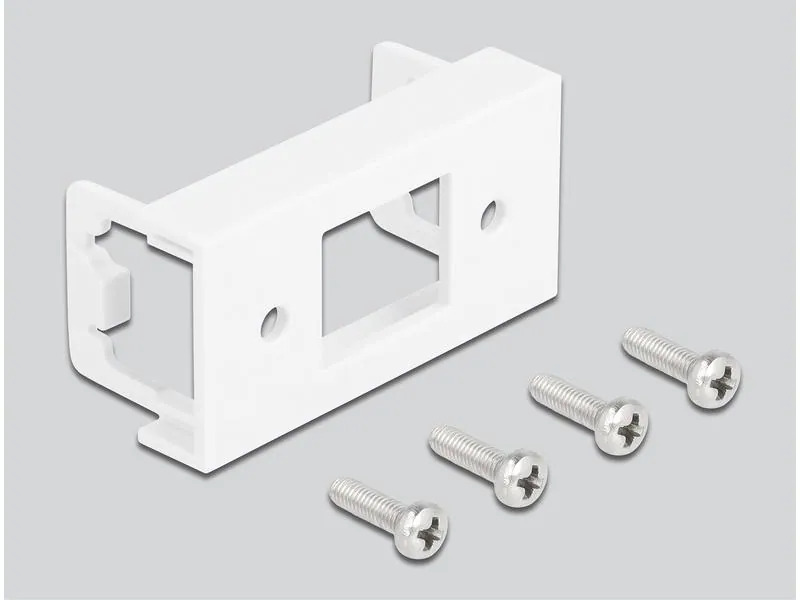 Delock Patchkabel für Easy 45 Modul Cat 6A, S/FTP, 1 m, Schwarz