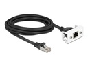 Delock Patchkabel für Easy 45 Modul Cat 6A, S/FTP, 3 m, Schwarz