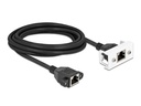 Delock Patchkabel für Easy 45 Modul Cat 6A, S/FTP, 3 m, Schwarz