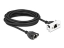 Delock Patchkabel für Easy 45 Modul Cat 6A, S/FTP, 5 m, Schwarz