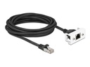 Delock Patchkabel für Easy 45 Modul Cat 6A, S/FTP, 5 m, Schwarz