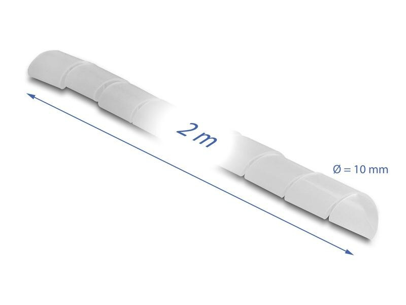 Delock Spiroschlauch flexibel 2 m x 10 mm Transparent