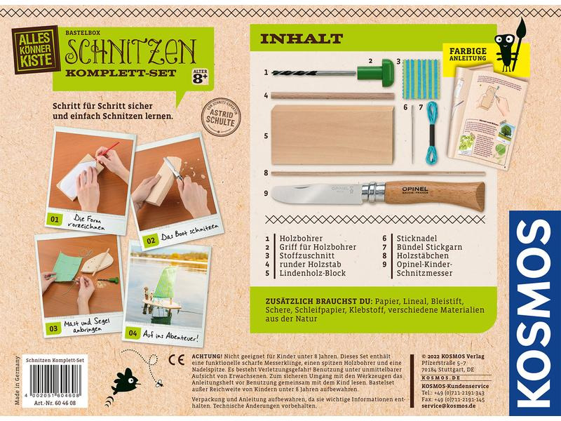Kosmos Bastelbox Schnitzen Komplett-Set