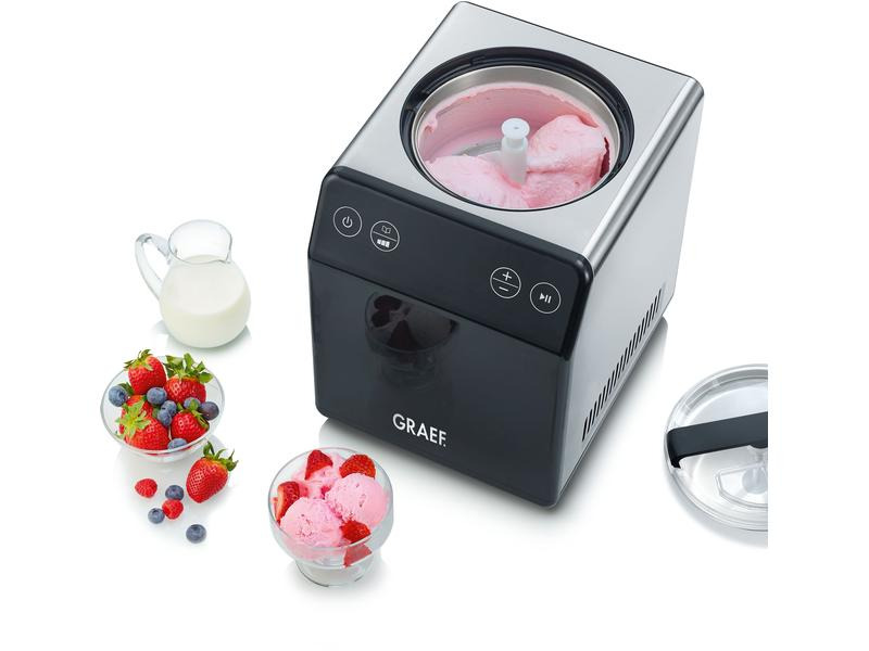 Caso Glacemaschine IM 700 2 l, Schwarz/Silber