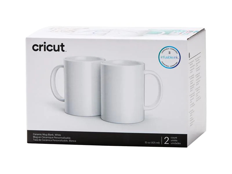 Cricut Tasse Infusible Ink / Mug Press 440 ml, 2 Stück
