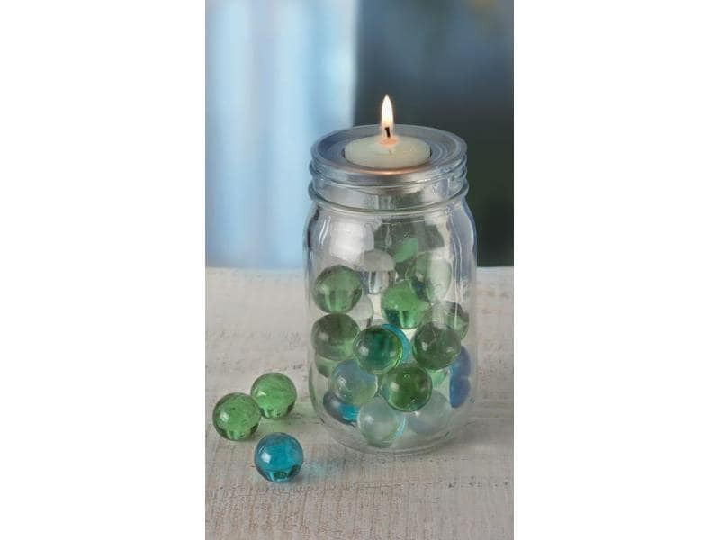 Glorex Glas mit Deckel Lili Rose 650 ml 1 Stück