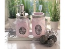 Glorex Glas mit Deckel Lili Rose 650 ml 1 Stück