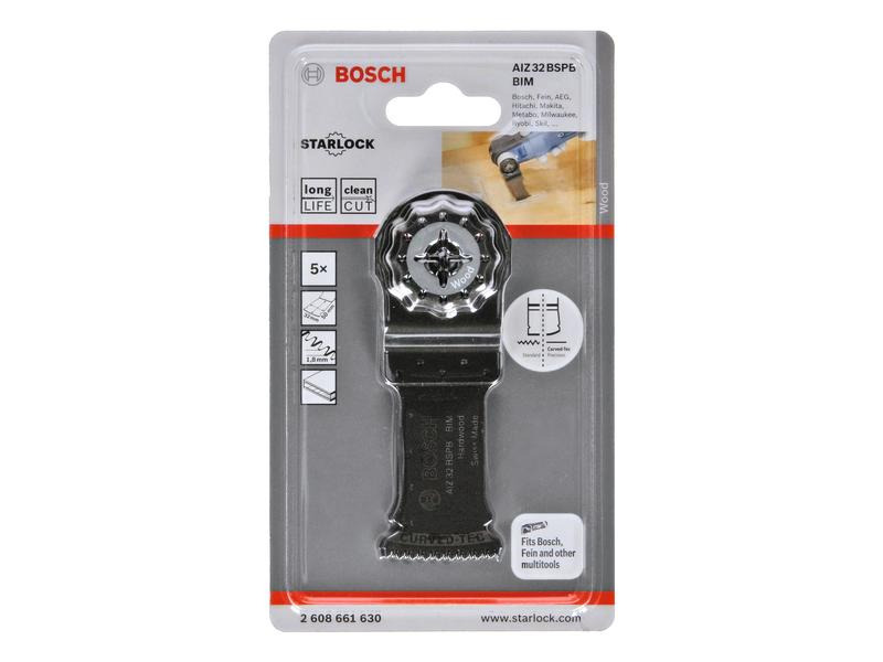 Bosch Professional BIM Tauchsägeblatt AIZ 32 BSPB Hartholz, 50 x 32 mm