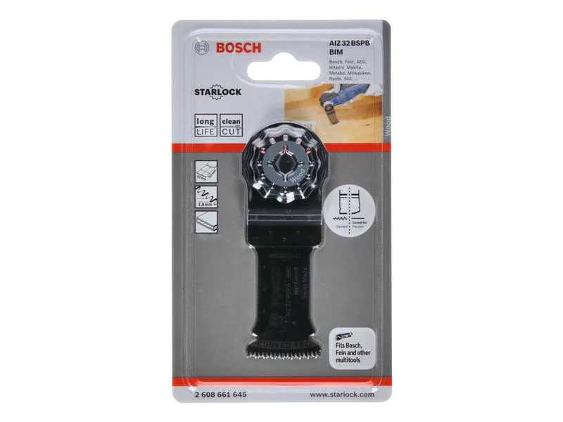 Bosch Professional BIM Tauchsägeblatt AIZ 32 BSPB Hartholz, 50 x 32 mm
