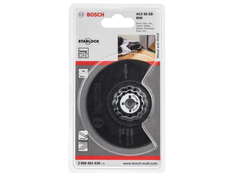 Bosch Professional Segmentsägeblatt ACZ 85 EB Holz &amp; Metall, 85 mm