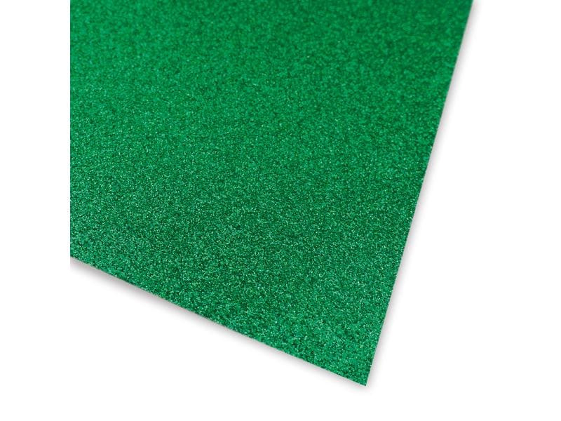 URSUS Glitzerkarton A4, 300 gm2, 10 Blatt, Dunkelgrün