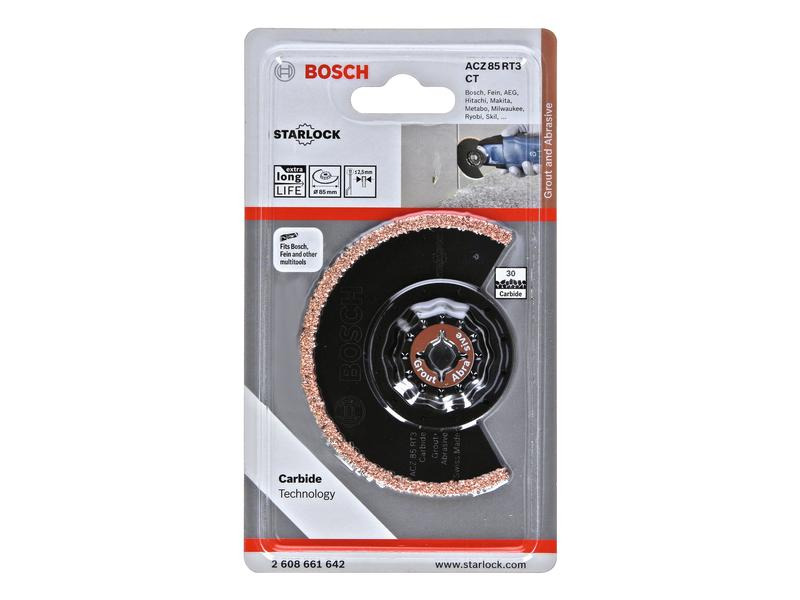 Bosch Professional Segmentsägeblatt Carbide-RIFF ACZ 85 RT3, 85 mm