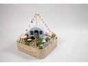 Creativ Company Holzartikel 25 x 25 x 7 cm Wandekoration Planet