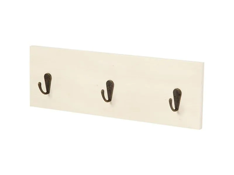 Creativ Company Holzartikel 30 x 10 cm Garderobe mit 3 Haken