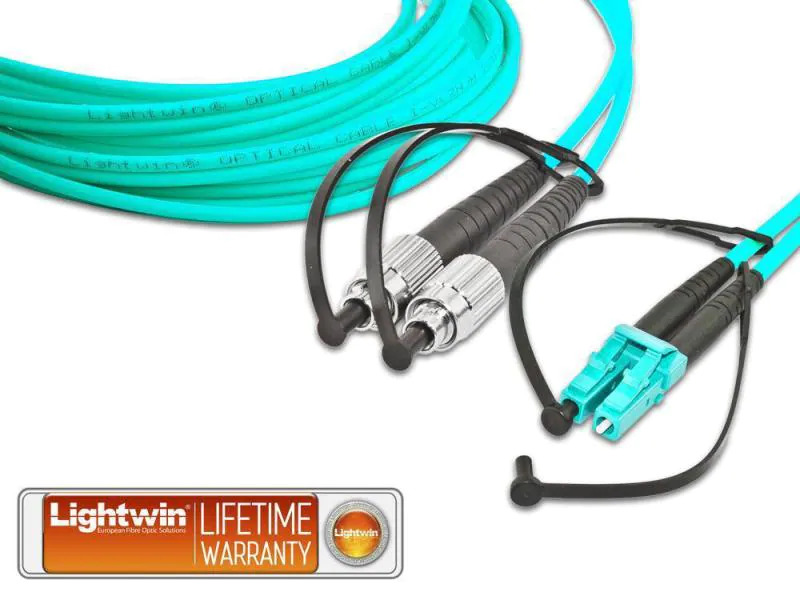 Lightwin LWL-Patchkabel FC-LC, Multimode, OM3, 1m