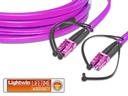 Lightwin LWL-Patchkabel LC-LC, Multimode, Duplex, OM4, 0.25m