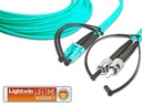 Lightwin LWL-Patchkabel LC-ST, Multimode, OM3, 1m