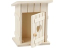 Creativ Company Holzartikel Toilettenhaus 8 x 6.5 cm