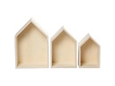 Creativ Company Holzartikel Wandregal, Haus
