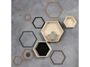 Creativ Company Holzartikel Wandregal, Sechseck