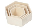 Creativ Company Holzartikel Wandregal, Sechseck
