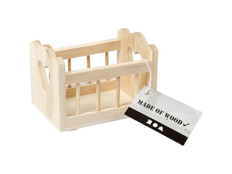 Creativ Company Holzartikel Wiege 8 x 5.5 cm