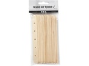 Creativ Company Holzkleinteile Eistiele mit Lochung, 20 Stück