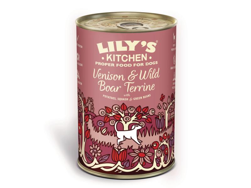 Lily's Kitchen Nassfutter Terrine Hirsch &amp; Wildschwein, 6x400g