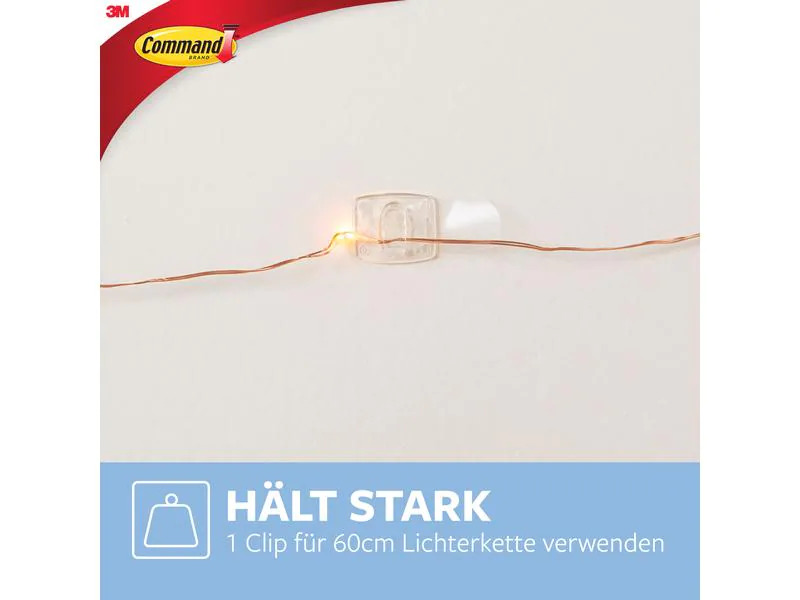 Command Montagekleber 40 Stück, Transparent