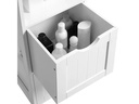VASAGLE Badezimmerregal Landhausstil Weiss