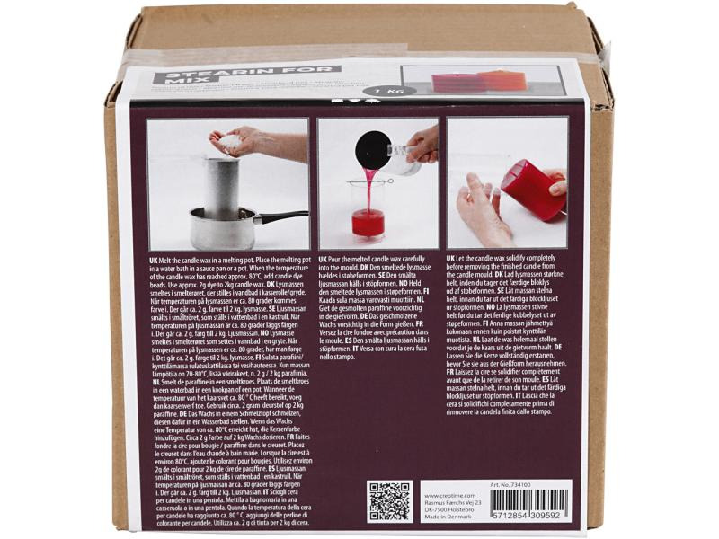 Creativ Company Kerzenstearin  1 kg Weiss