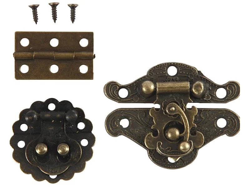 Creativ Company Beschlag Set, 10-teilig, Antikgold