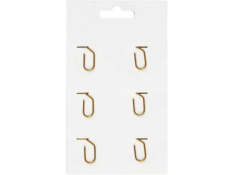 Creativ Company Büroklammer Gold, 30x20 mm, 6 Stk.