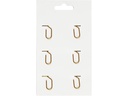 Creativ Company Büroklammer Gold, 30x20 mm, 6 Stk.