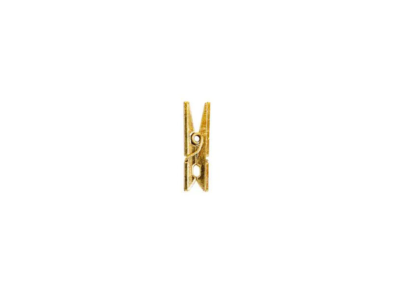 I AM CREATIVE Klammer 4 x 3 cm 15 Stück, Gold