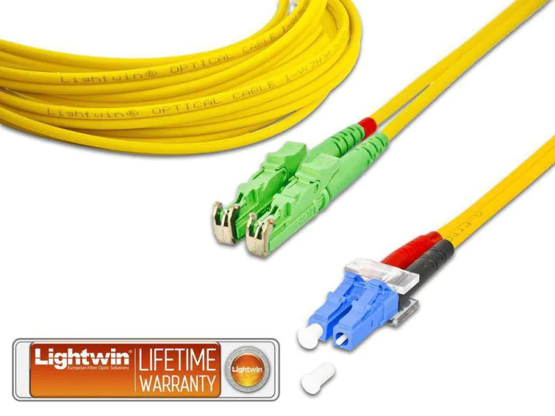 Lightwin LWL-Patchkabel E2000/APC-LC, Singlemode, Duplex, 3m